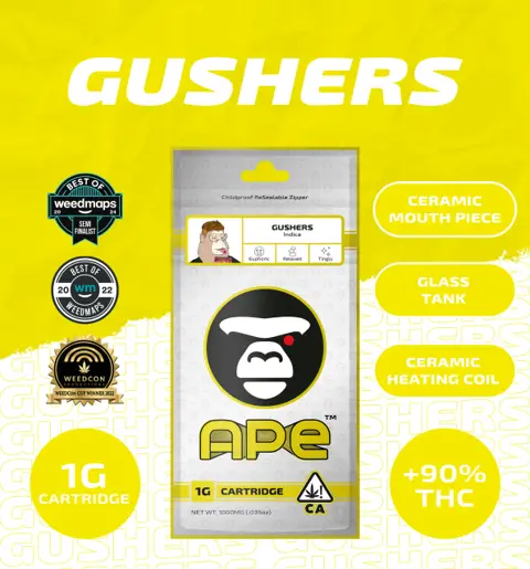 Ape 1G Vape - Gushers (I) vape cartridge
