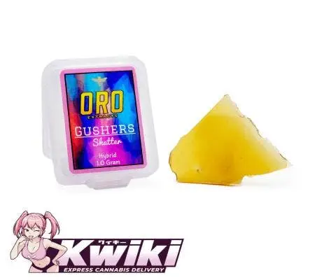 Oro Live Resin Shatter 1G - Gushers (I) shatter concentrate